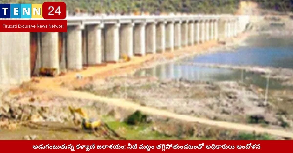 అడుగంటుతున్న కళ్యాణి జలాశయం: నీటి మట్టం తగ్గిపోతుండటంతో అధికారులు ఆందోళన
