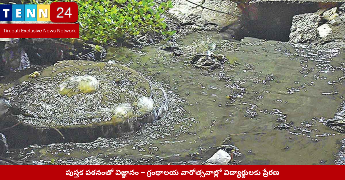 నాగలాపురం ఆలయం సమీపంలో మురుగు నిల్వ