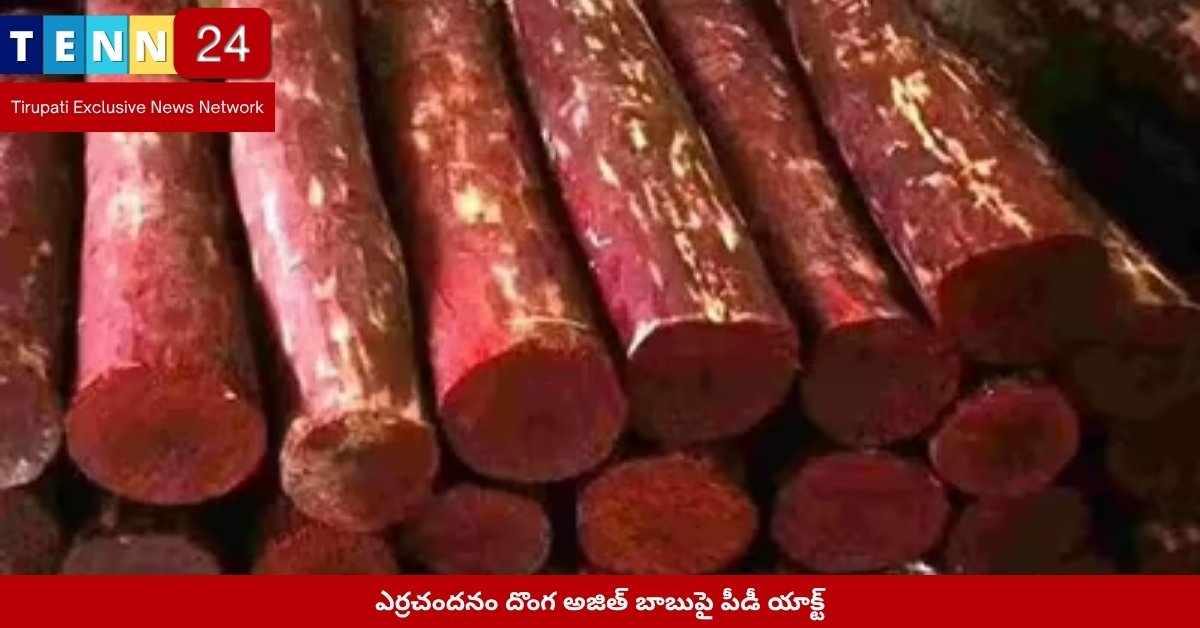 ఎర్రచందనం కేసులో అరెస్టైన అజిత్ బాబు
