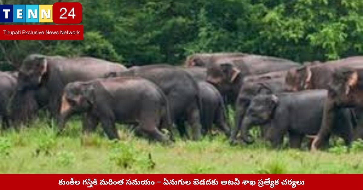 అటవీ బృందాల కుంకీల గస్తి – చిత్తూరు జిల్లా