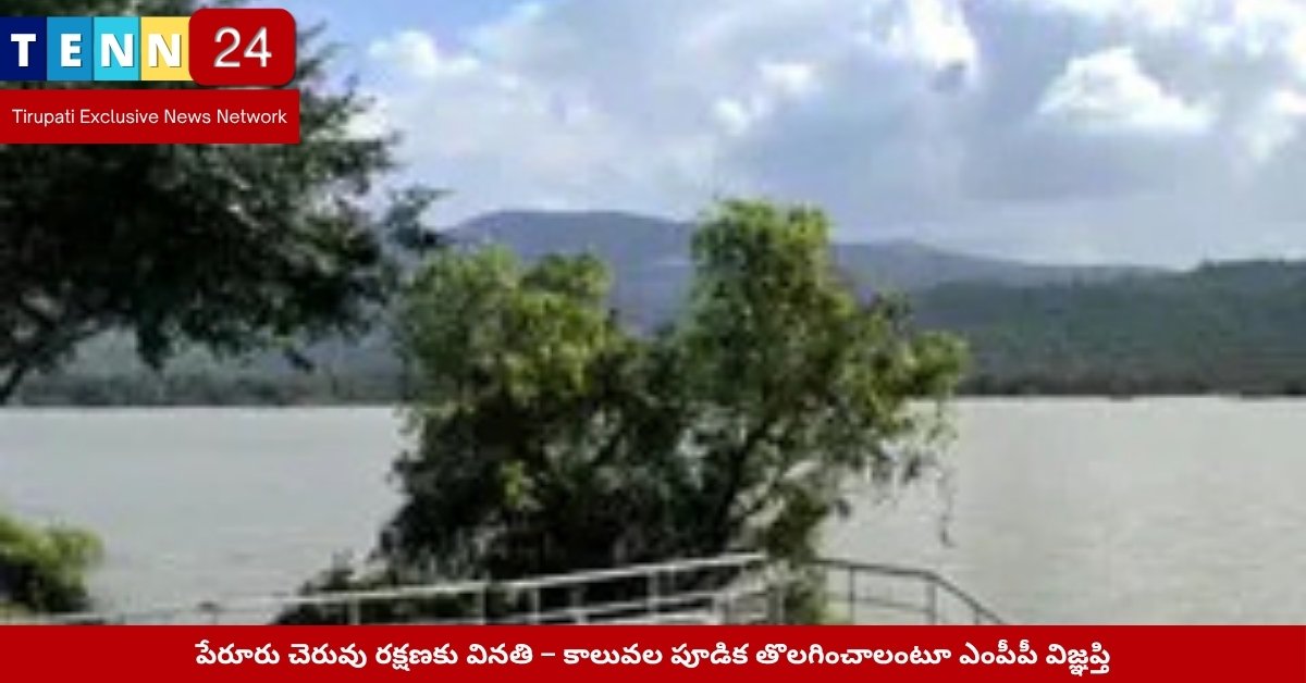 పేరూరు కాలువ వద్ద పూడికతో నిండిన ప్రవాహ మార్గం – గ్రామస్తుల సందర్శన