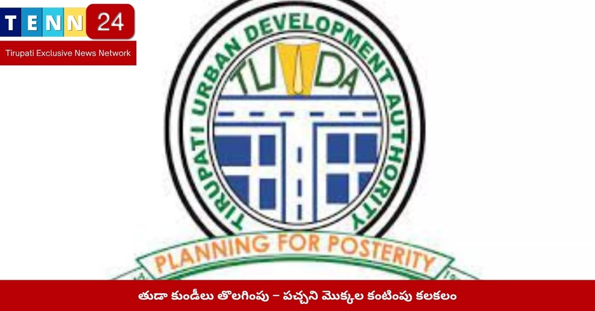 తుడా మొక్కల తొలగింపు ఘటన – ఫుట్‌పాత్ దృశ్యం