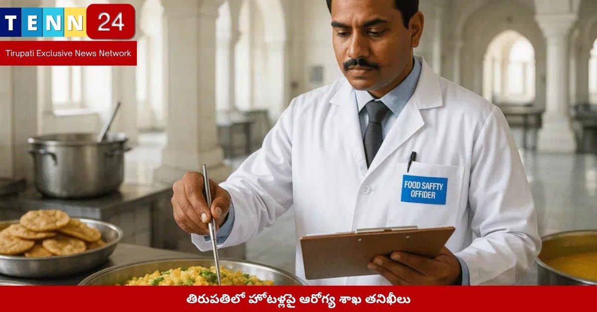 తిరుపతిలో హోటళ్లపై ఆరోగ్య శాఖ తనిఖీలు