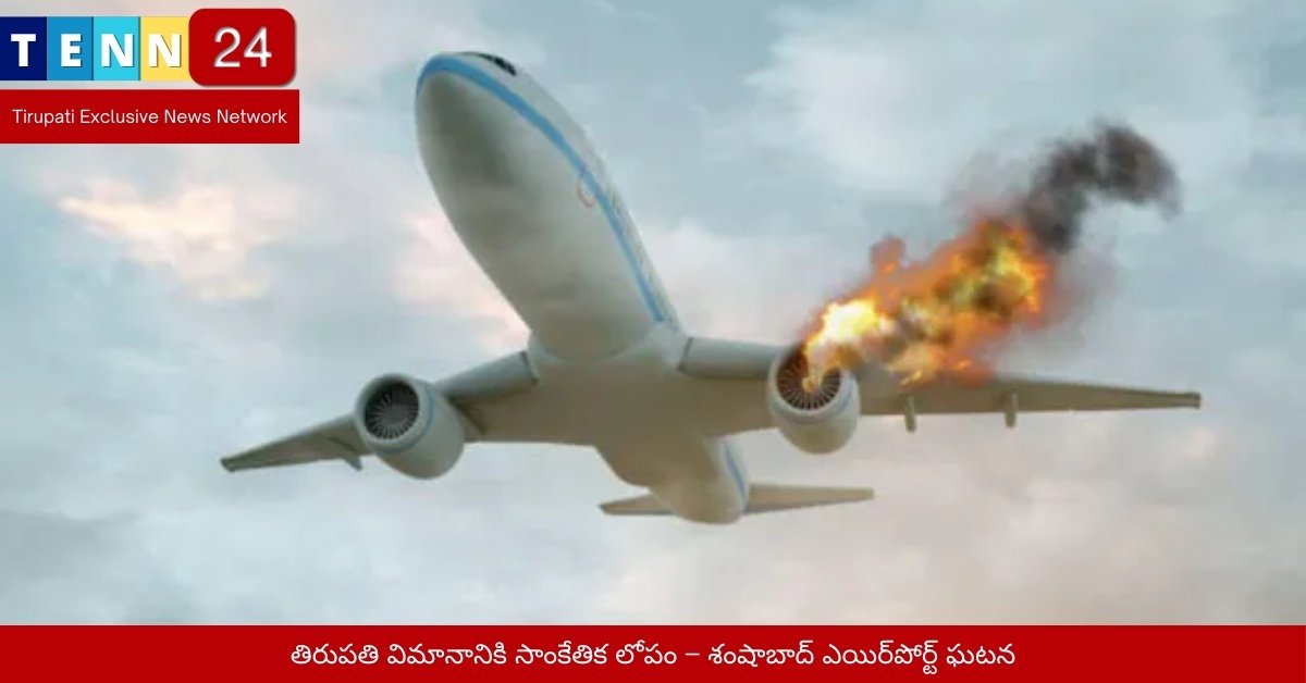 తిరుపతి విమానానికి సాంకేతిక లోపం – శంషాబాద్ ఎయిర్‌పోర్ట్ ఘటన