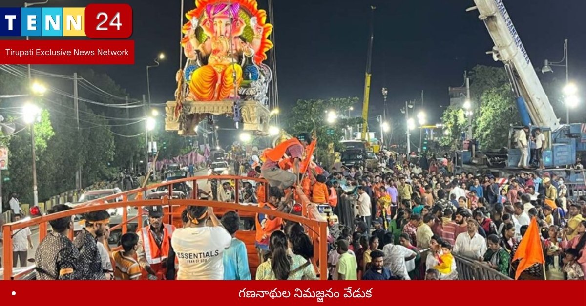 గణనాథుల నిమజ్జనం వేడుక