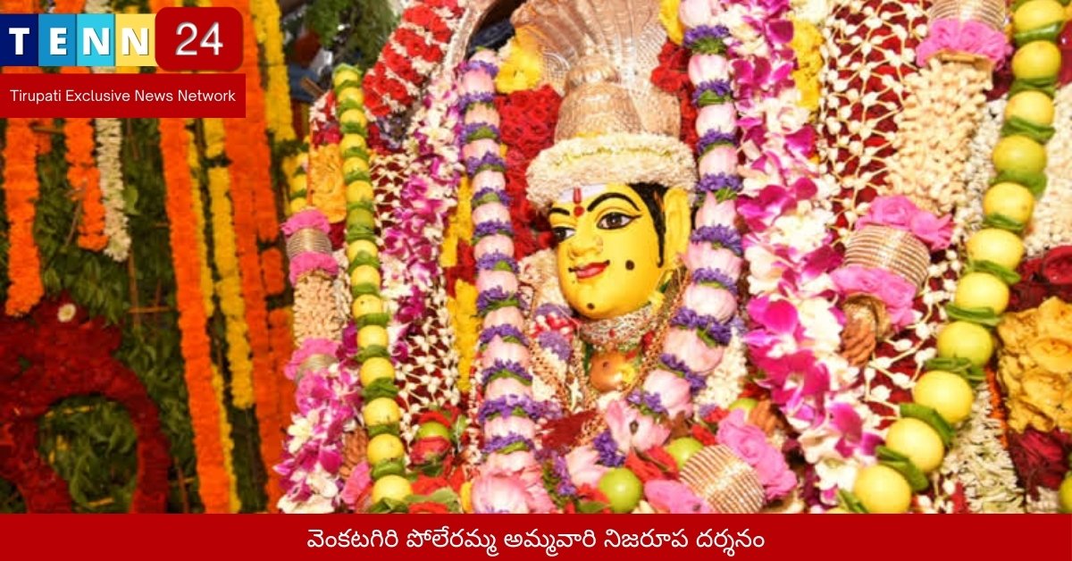 వెంకటగిరి పోలేరమ్మ అమ్మవారి నిజరూప దర్శనం