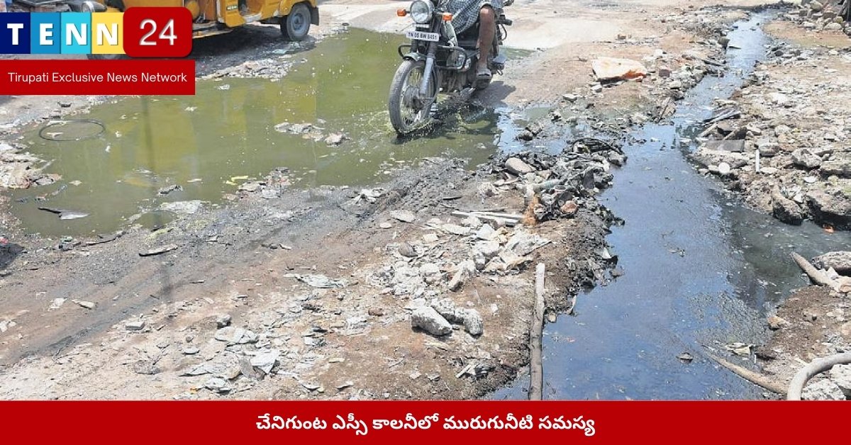 చేనిగుంట ఎస్సీ కాలనీలో మురుగునీటి సమస్య