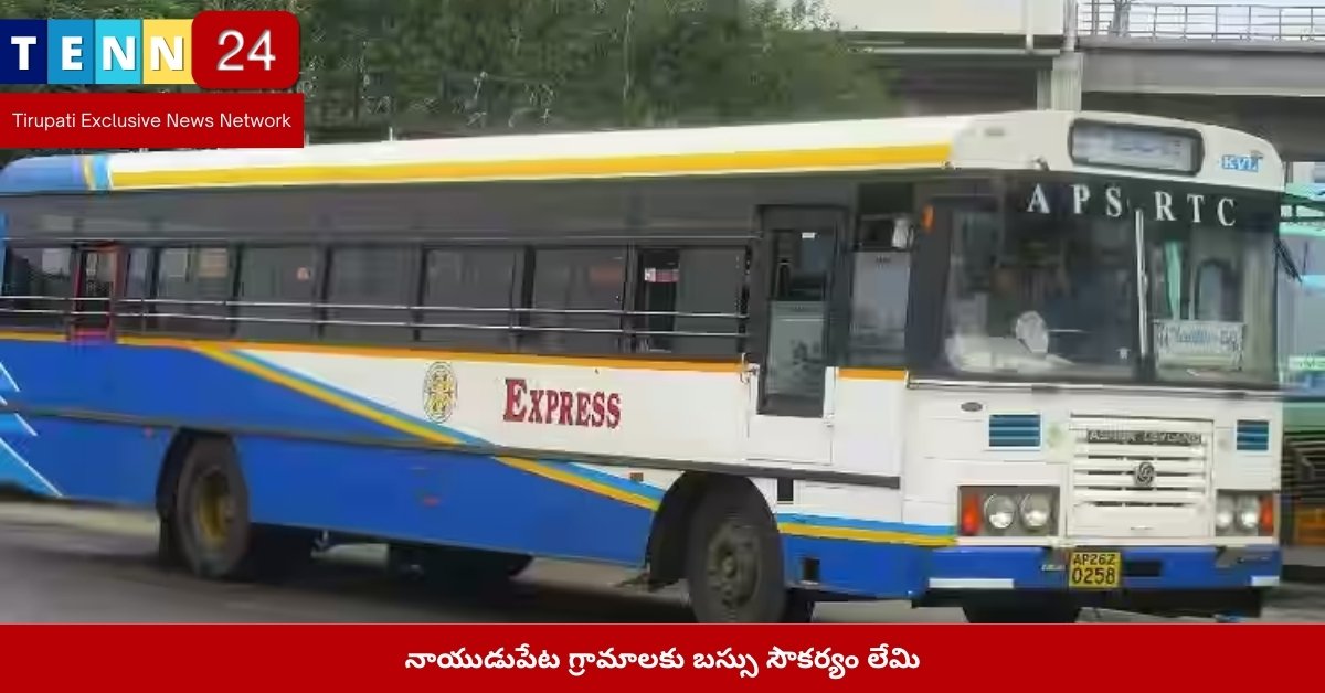 నాయుడుపేట గ్రామాలకు బస్సు సౌకర్యం లేమి